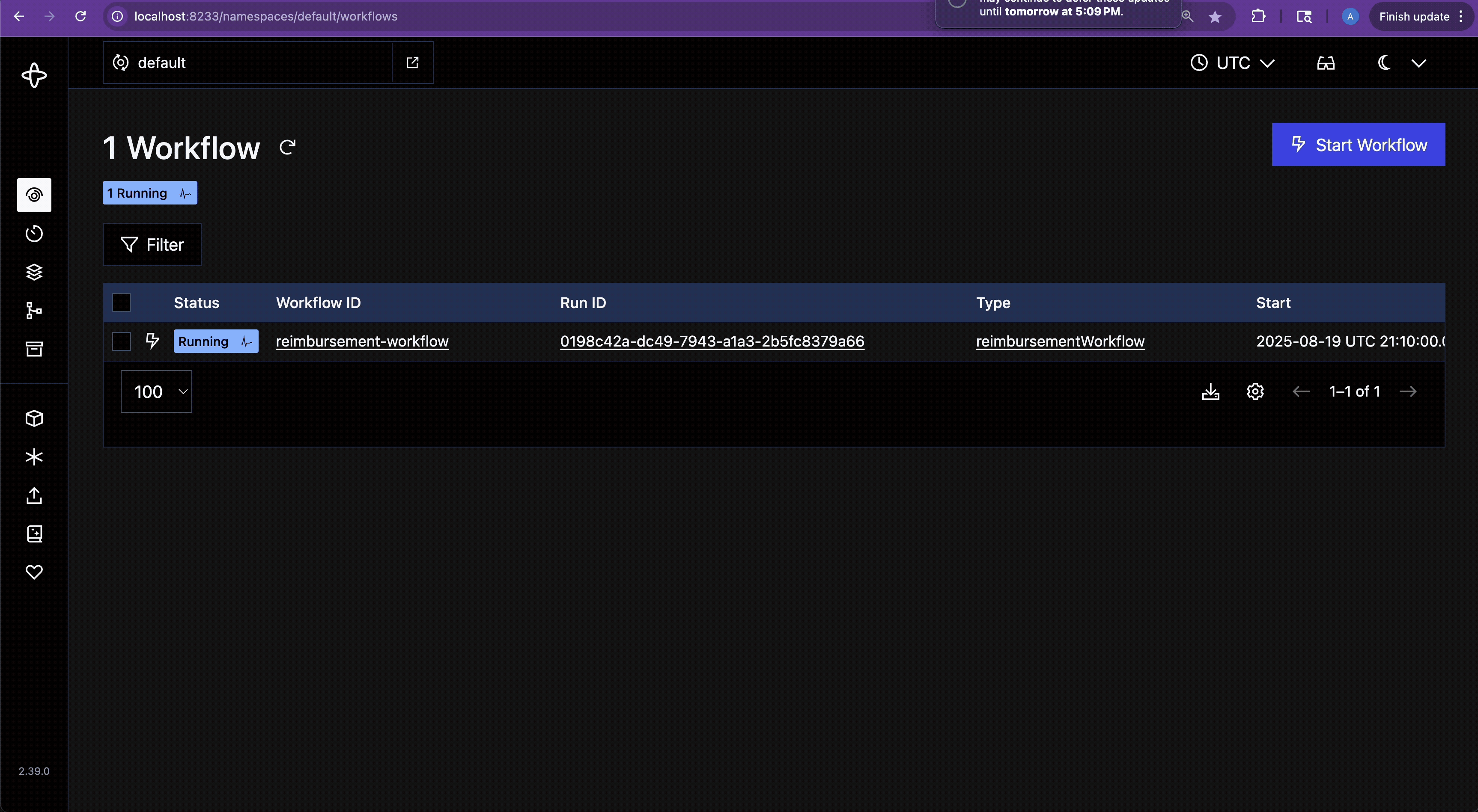 Activity Retries in Temporal Web UI
